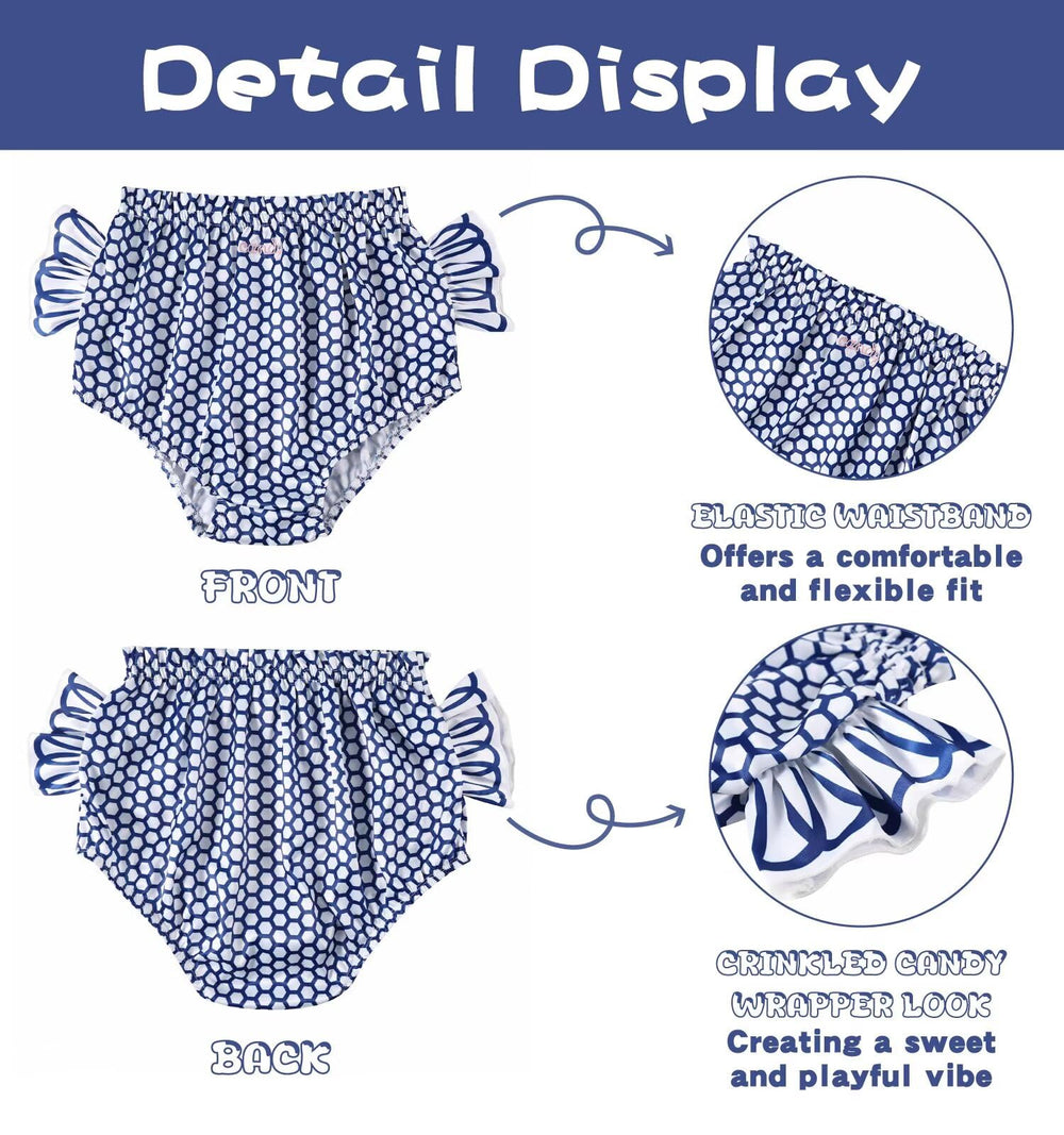 Landofgenie Navy Candy fabric stretch feature supports comfortable movement