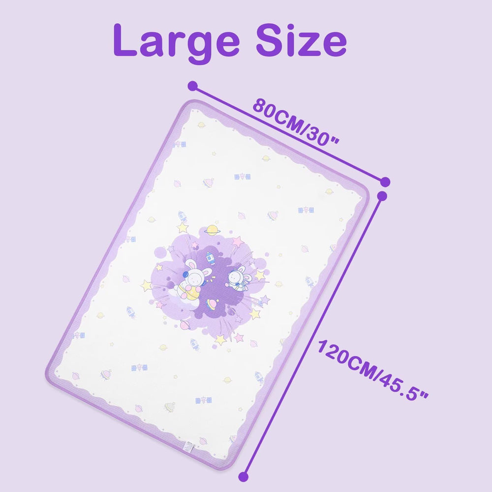 Landofgenie Astronaut Bunny pad pairs with matching diapers for coordinated comfort.