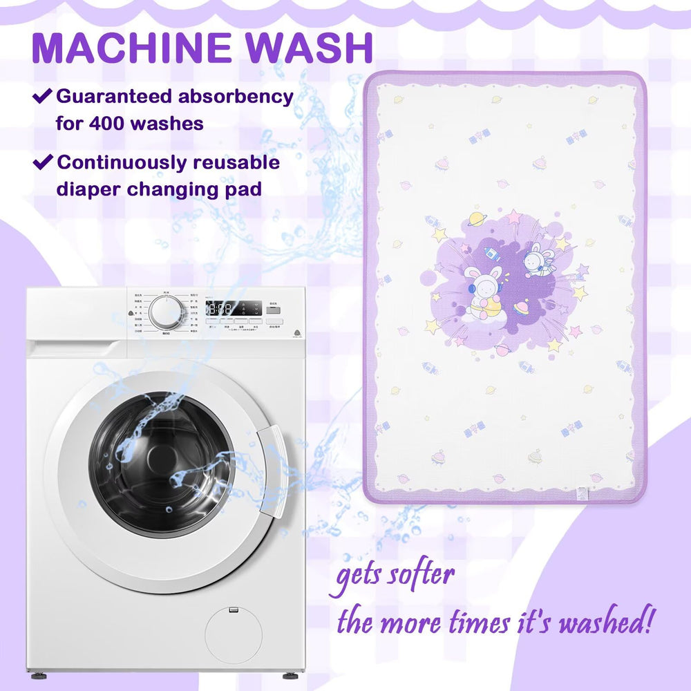 Landofgenie bed pad washable and reusable, simplifying routine care.