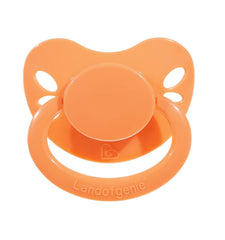 Landofgenie butterfly-shaped orange pacifier for adults, offering a soothing option