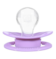 Landofgenie bone-shaped pacifier in purple, stylish everyday unwind.