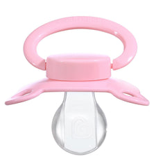 Landofgenie large shield adult pacifier in pink promotes soothing break times.