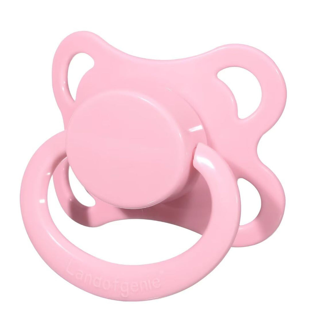 Landofgenie adult-size pacifier with soft teat for soothing nights.