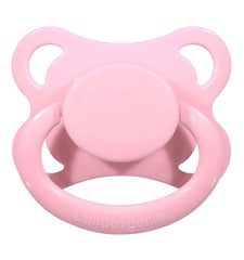Landofgenie pacifier moon-shaped pink design promotes relaxing comfort.