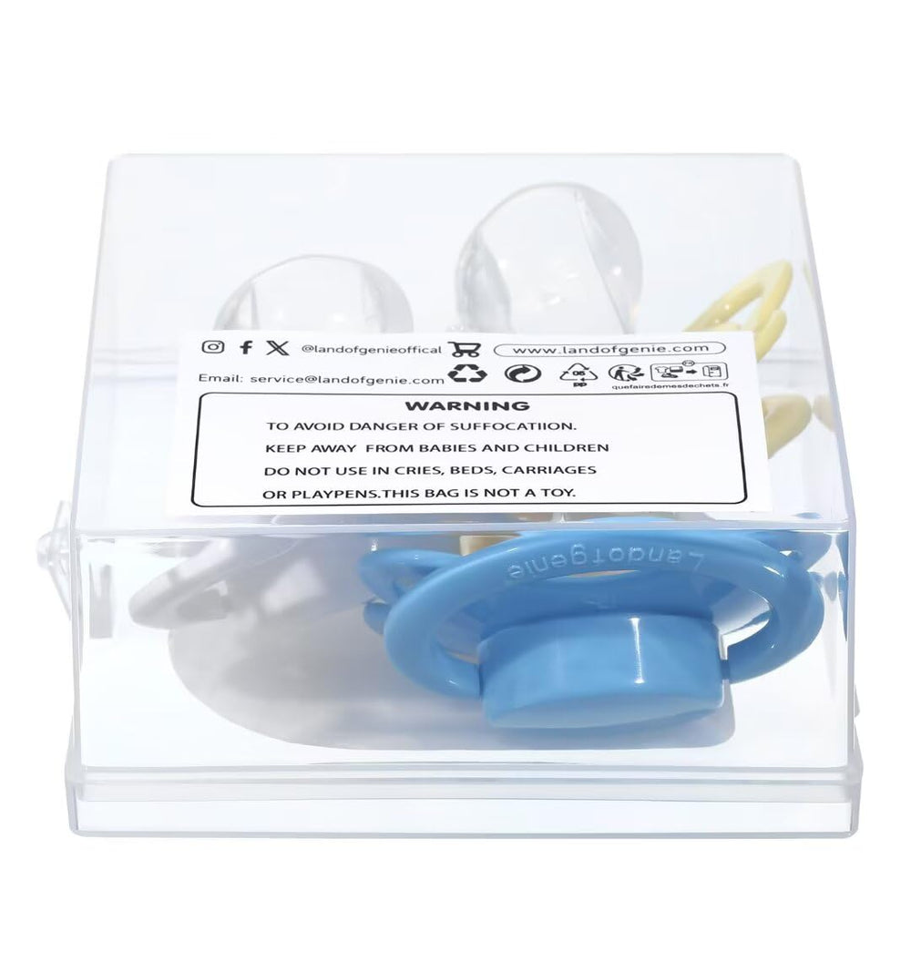 Landofgenie three-pack display, ready for home use