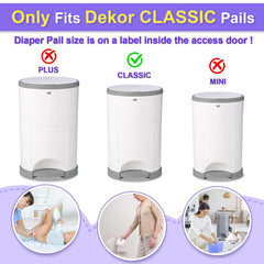 Thickness comparison of Landtaix Dekor Classic refills highlighting leak protection