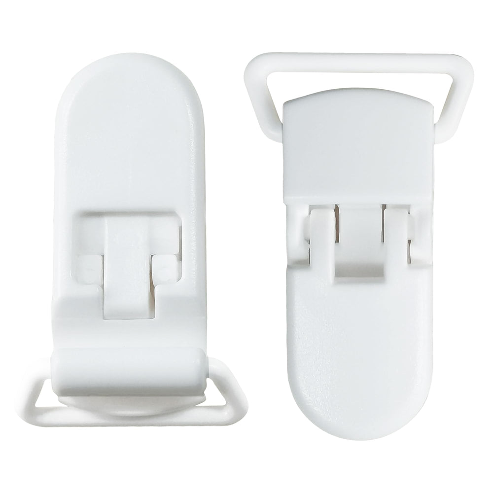 Langmeil white pacifier clips pack for secure teething toys and bibs safely.