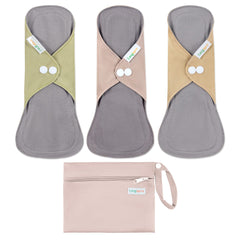 Langsprit cotton reusable pad small size with soft fleece for skin comfort.