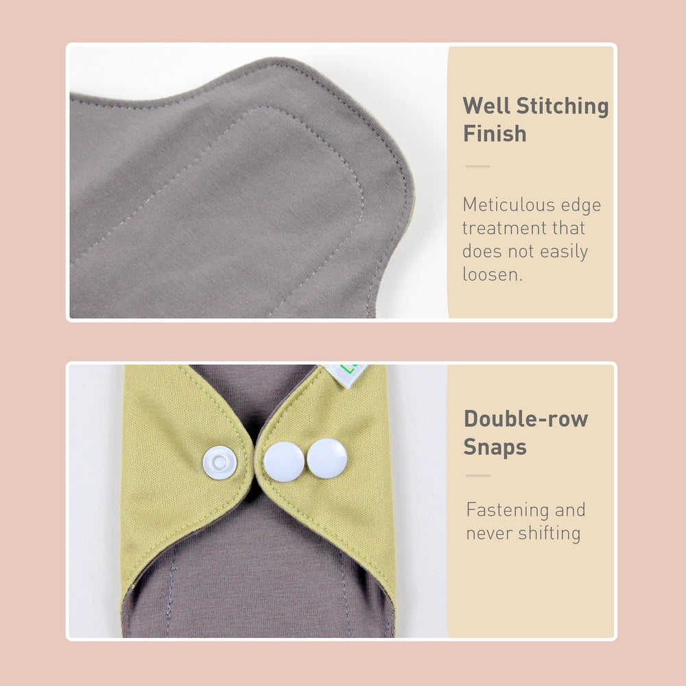 Langsprit pad wings with snaps close securely to prevent movement during workouts.