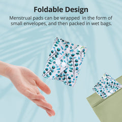 Langsprit large reusable pad in Autumn kit supports overnight wear with extended absorbency