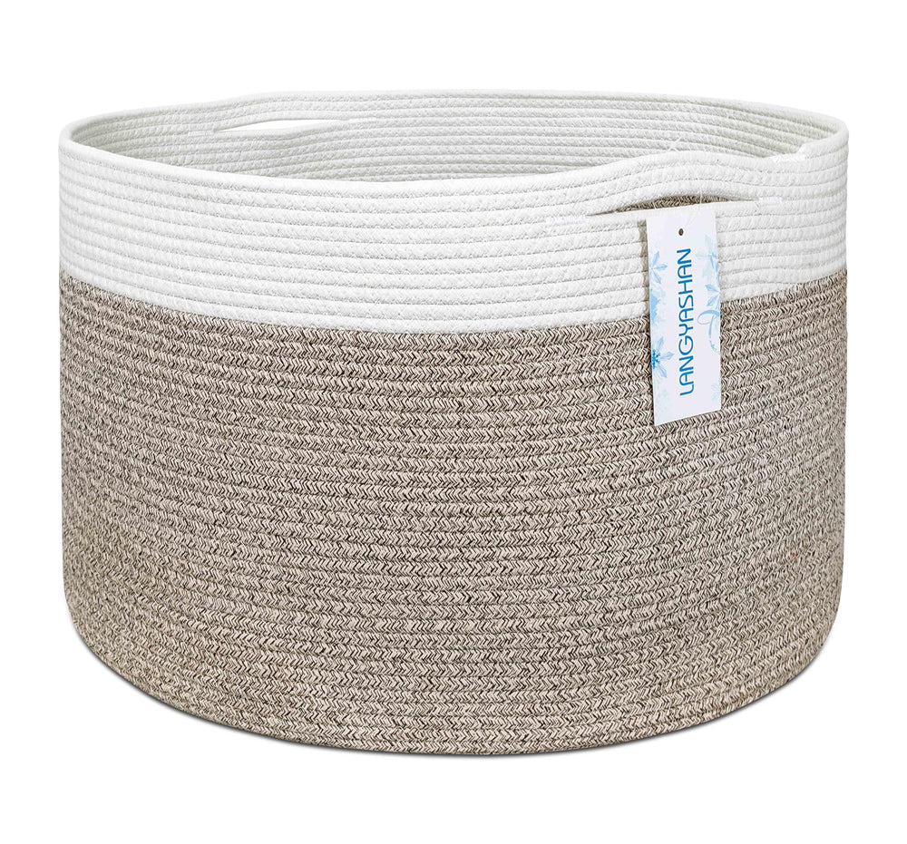 LANGYASHAN basket toy storage ideal for tidy playrooms and quick cleanup.