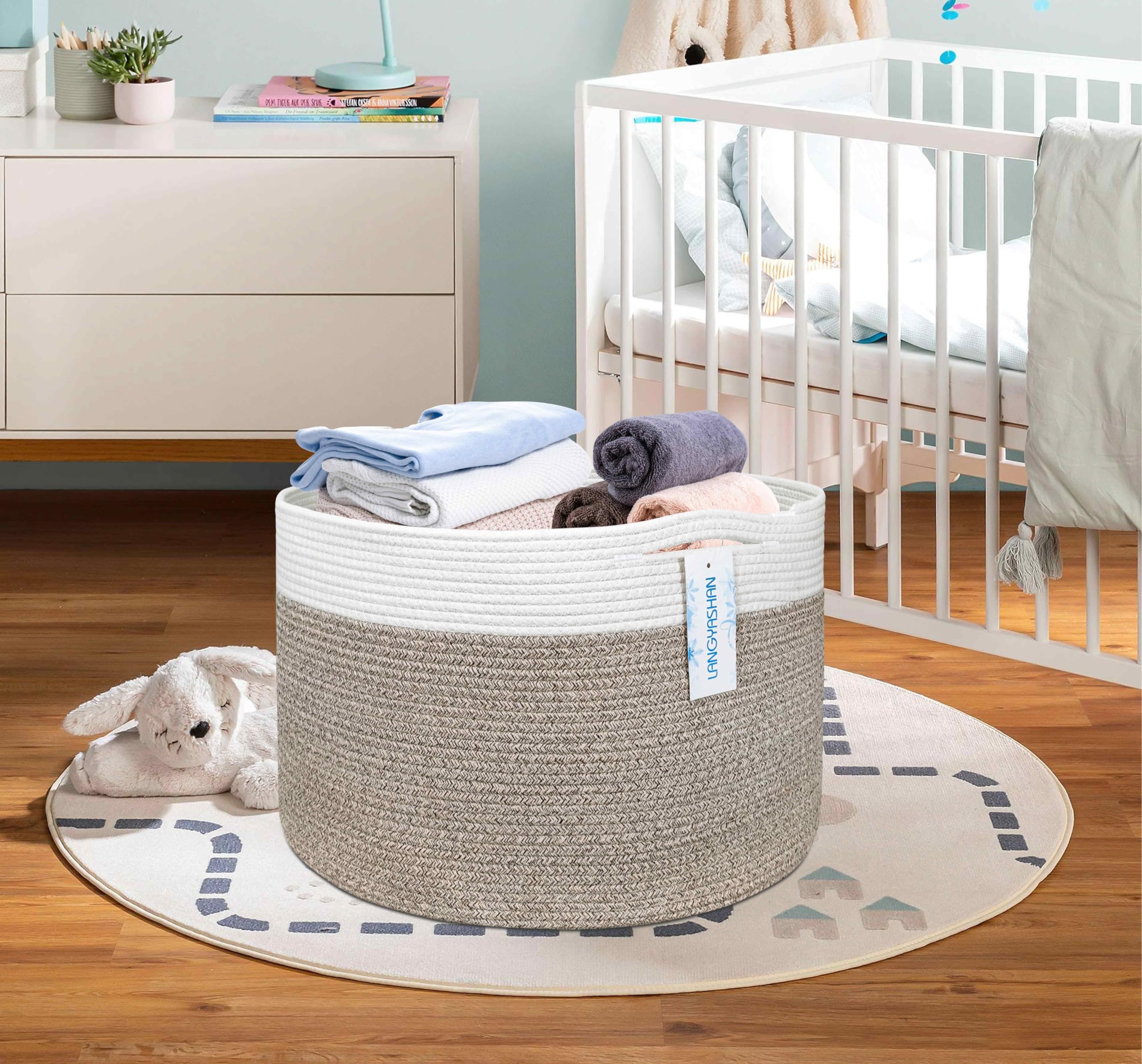 LANGYASHAN basket trunk storage is great for shopping trips and on-the-go organization.