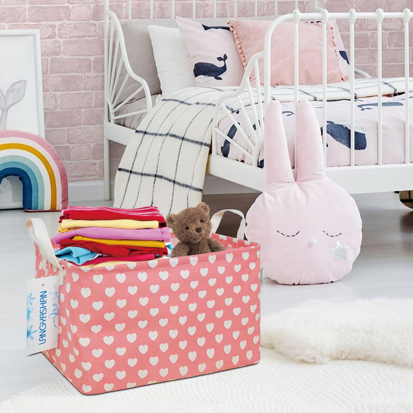 LANGYASHAN cartoon-design basket adds playful style while organizing.