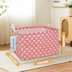  LANGYASHAN collapsible canvas bin with waterproof interior for nursery storage.