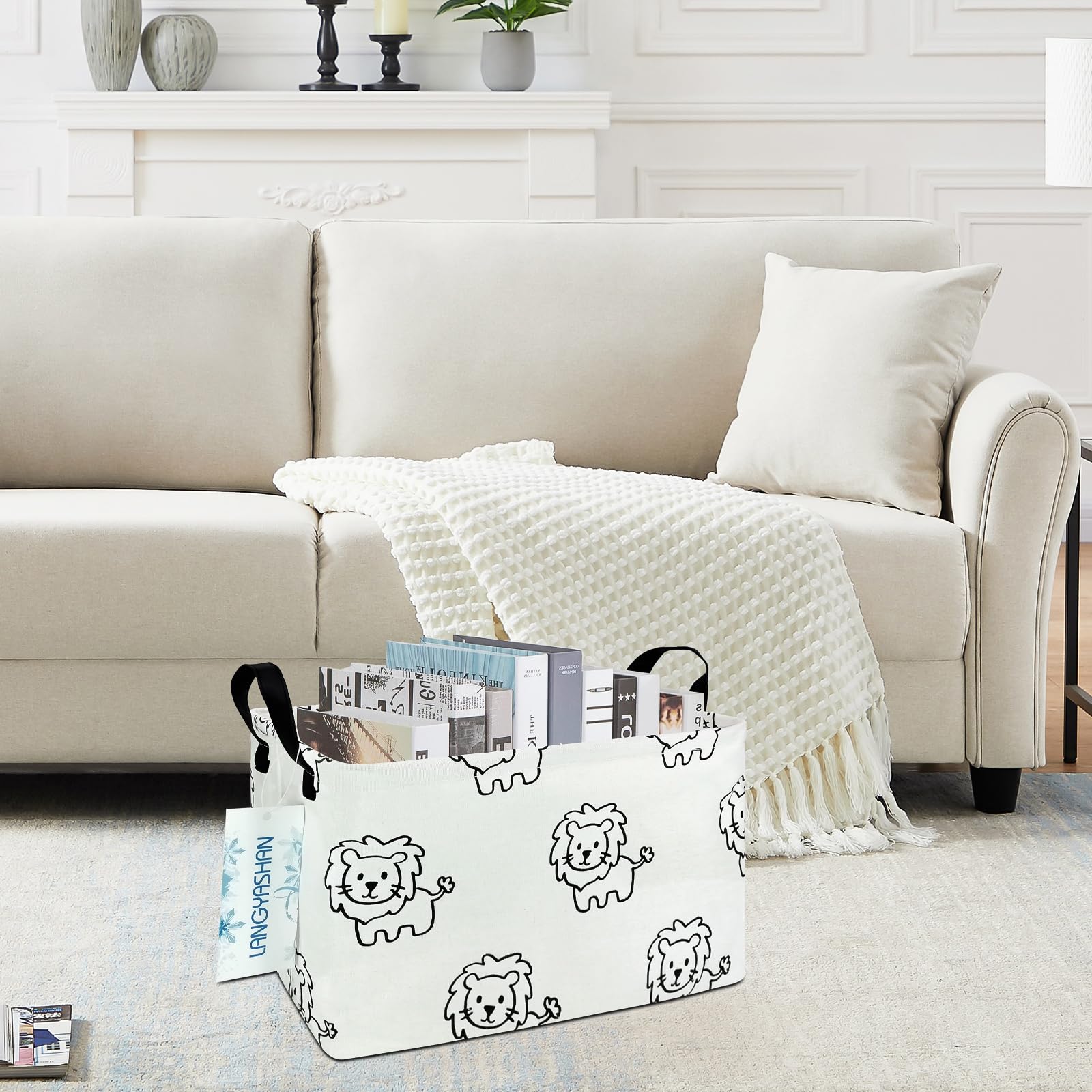 LANGYASHAN craft-supplies-storage-bin keeps craft items orderly and accessible.