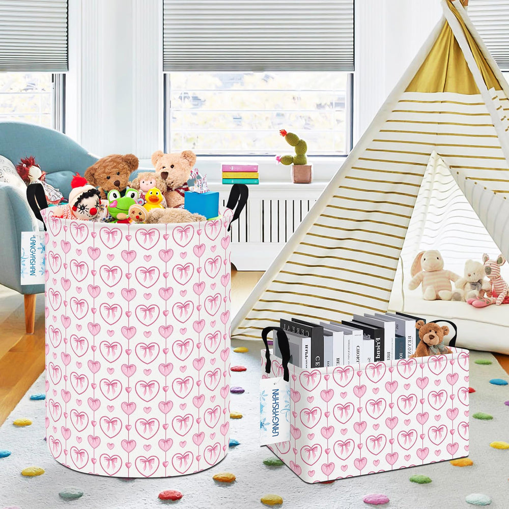 LANGYASHAN nursery hamper doubles as decor and storage.