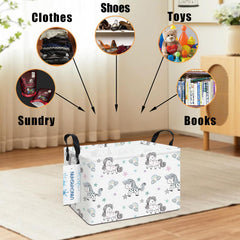LANGYASHAN Rainbow Unicorn bin in use for toy sorting in playroom