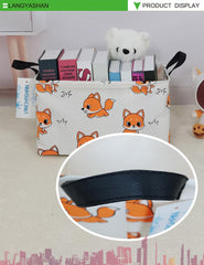 LANGYASHAN Rectangle Storage Bin collapsible design saves space when not in use
