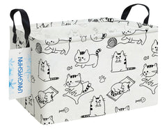 LANGYASHAN rectangular storage bin in canvas fabric keeps toys organized and accessible
