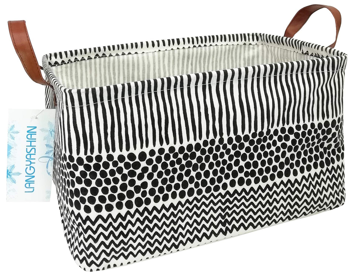 LANGYASHAN rectangular storage bin with open top for easy toy access