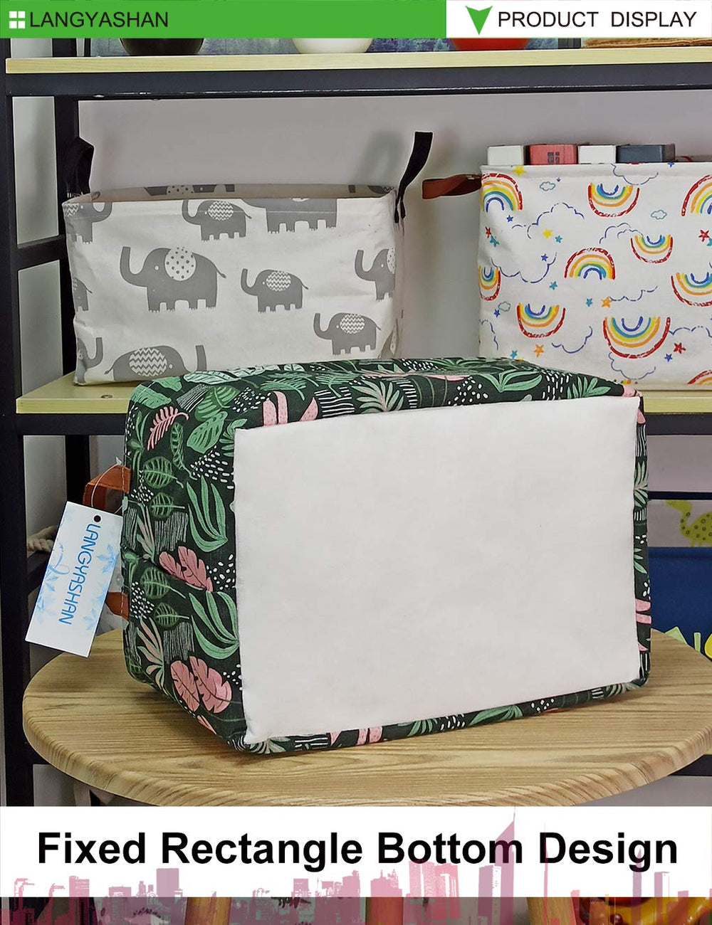 LANGYASHAN craft supplies bin helps tidy hobby areas.