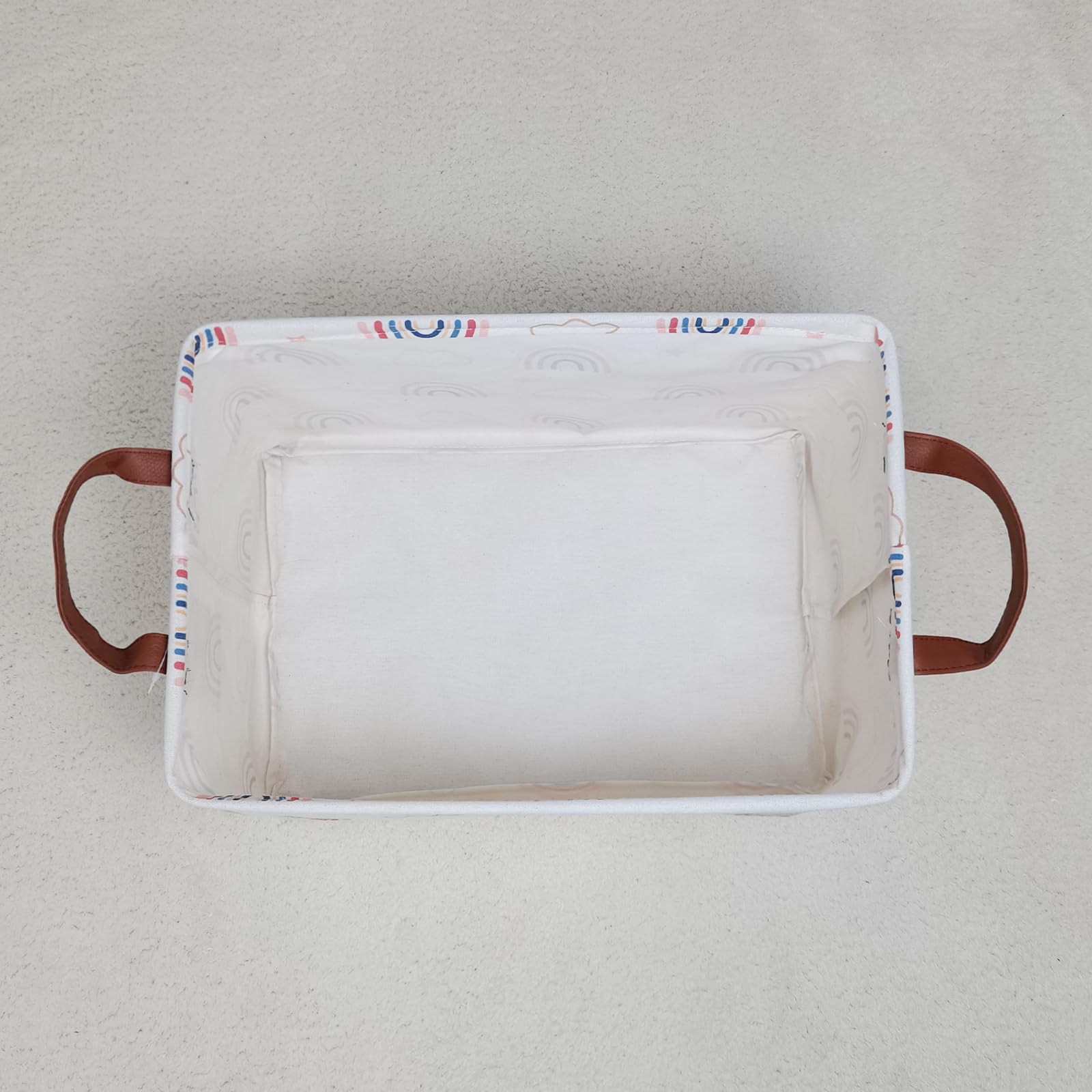 LANGYASHAN Rectangular Storage Bin folds flat for compact storage