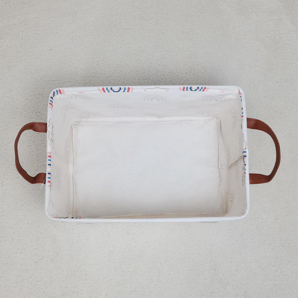 LANGYASHAN Rectangular Storage Bin folds flat for compact storage