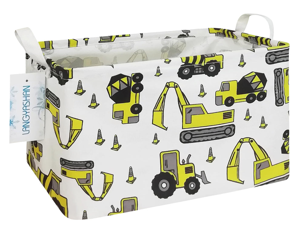 LANGYASHAN rectangular storage bin with handles for easy transport and organization.