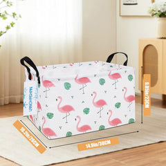 LANGYASHAN rectangular bin in kids room holding plush toys