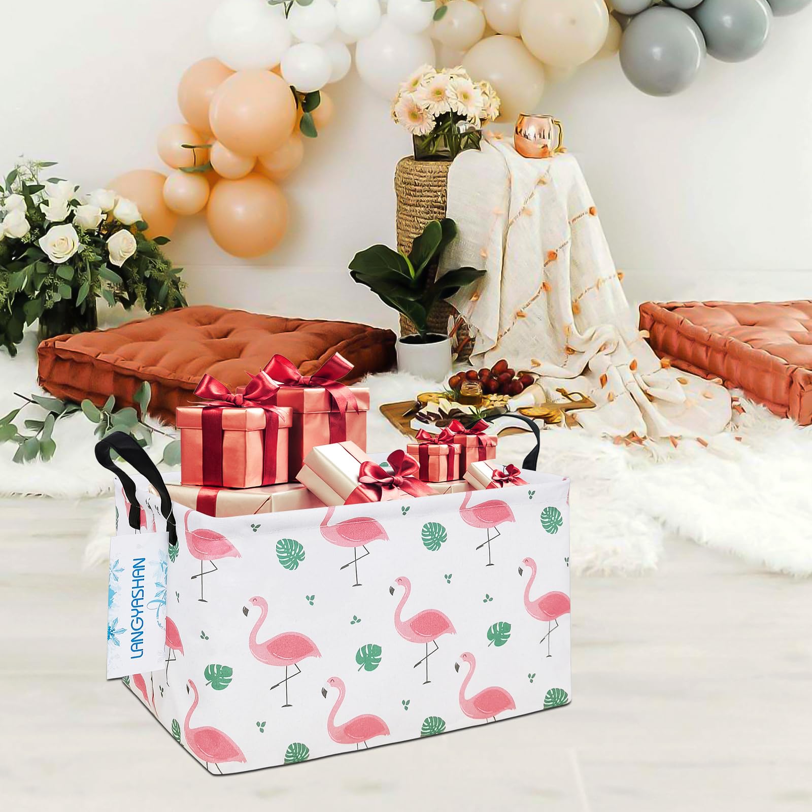 LANGYASHAN nursery decor bin keeping toys tidy