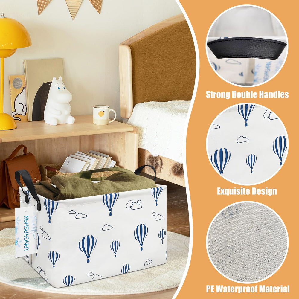 LANGYASHAN toy bin keeps kids' playtime essentials neatly organized in any room.