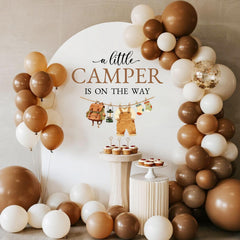LANKBACK Photobooth backdrop decal for indoor or outdoor baby shower photos.