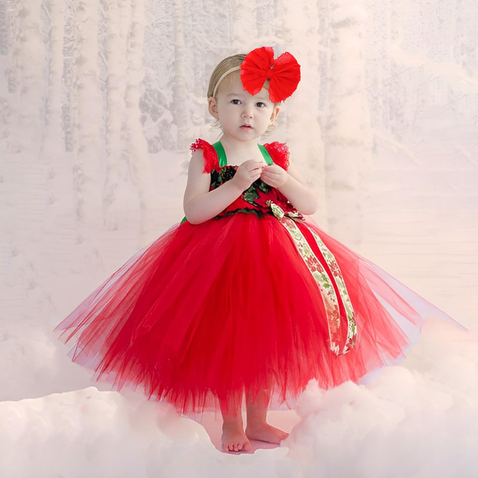 Lanmerry 3-pack baby headbands in red add a cute touch to outfits