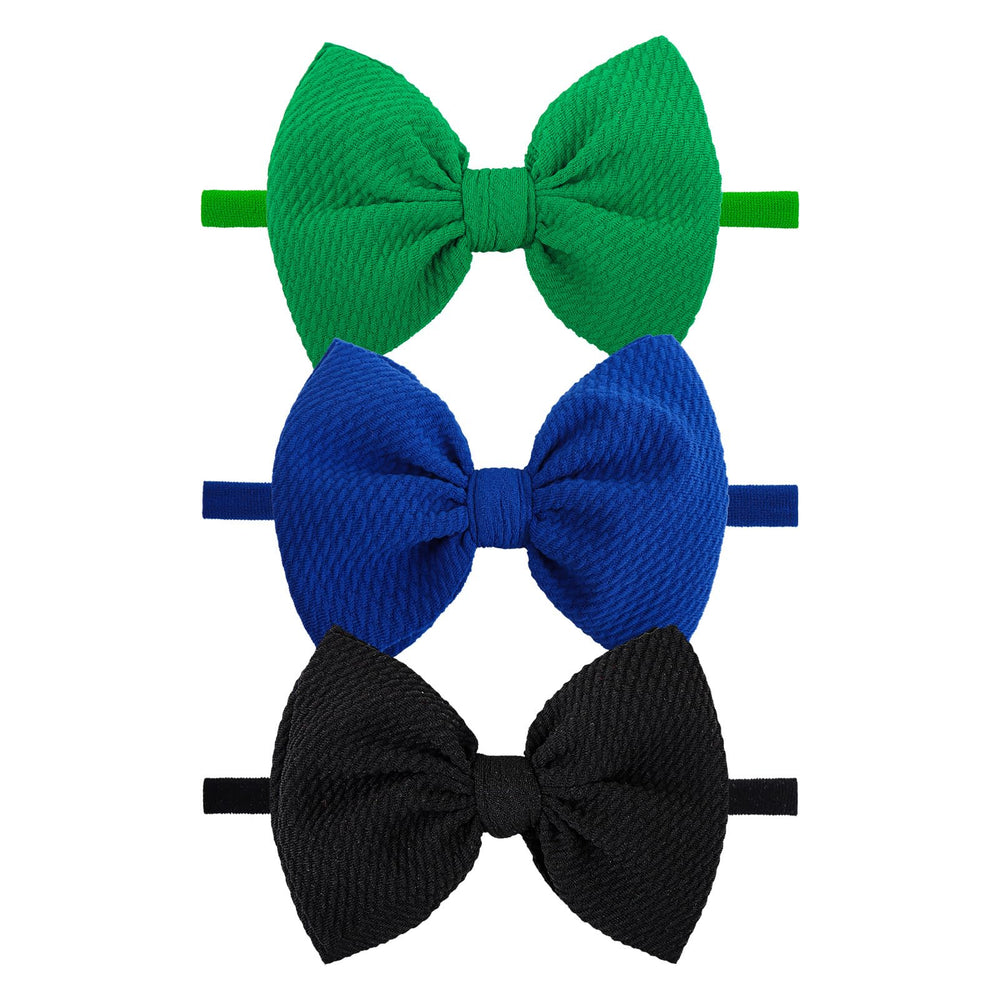 Lanmerry three-piece bows in navy, green, and black for versatile outfits