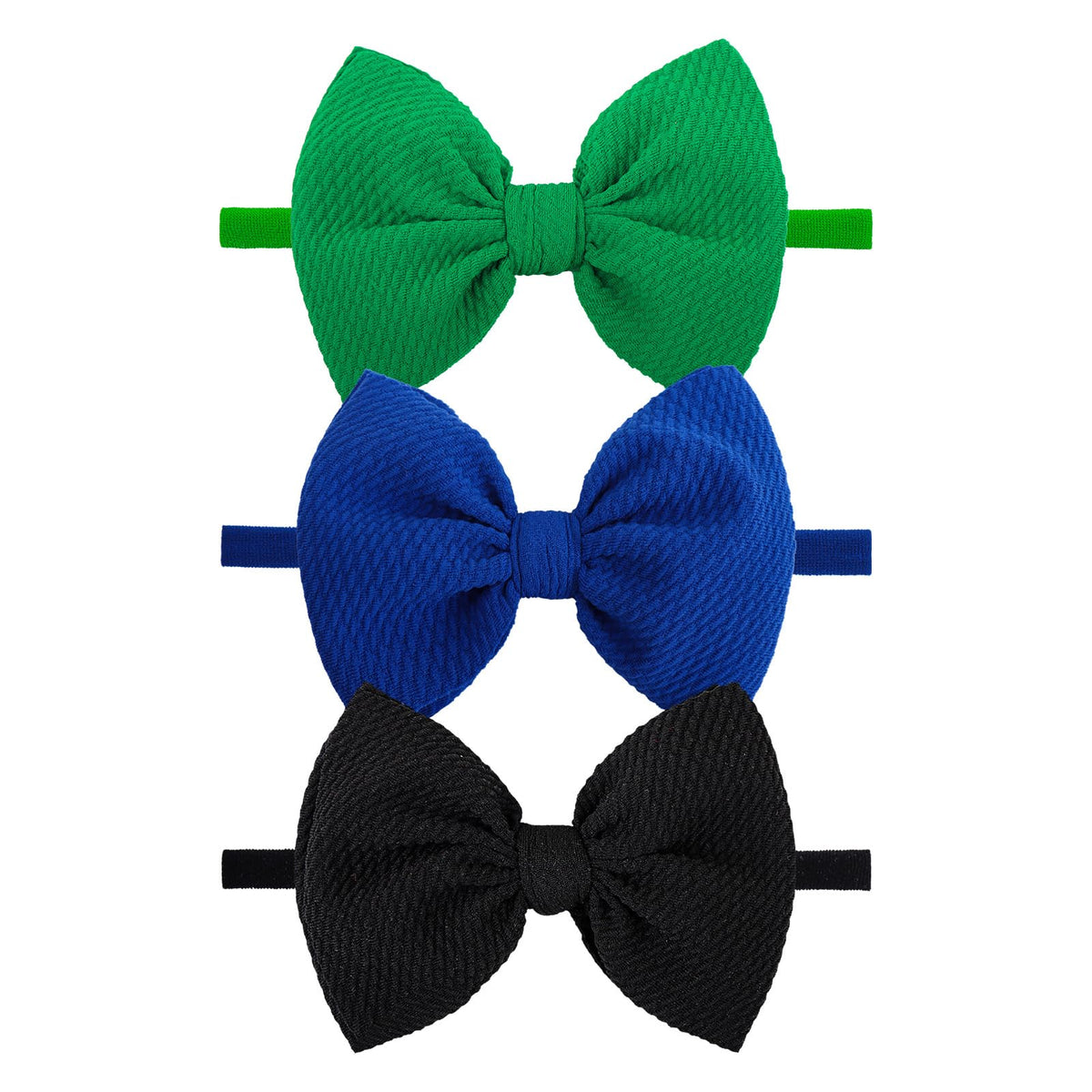 Lanmerry three-piece bows in navy, green, and black for versatile outfits