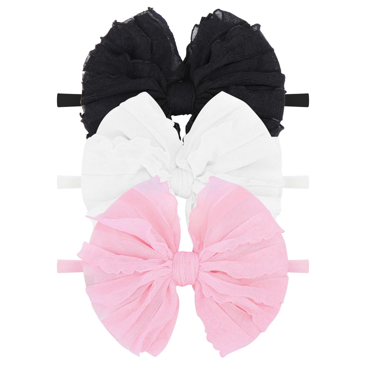 Lanmerry baby girls headbands black—soft, stretchy comfort for daily wear