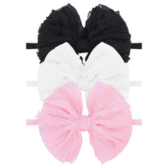Lanmerry baby girls headbands black—soft, stretchy comfort for daily wear