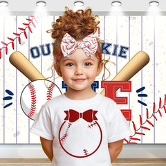 Lanmerry baseball hair bows on a toddler for comfy sport-ready styling