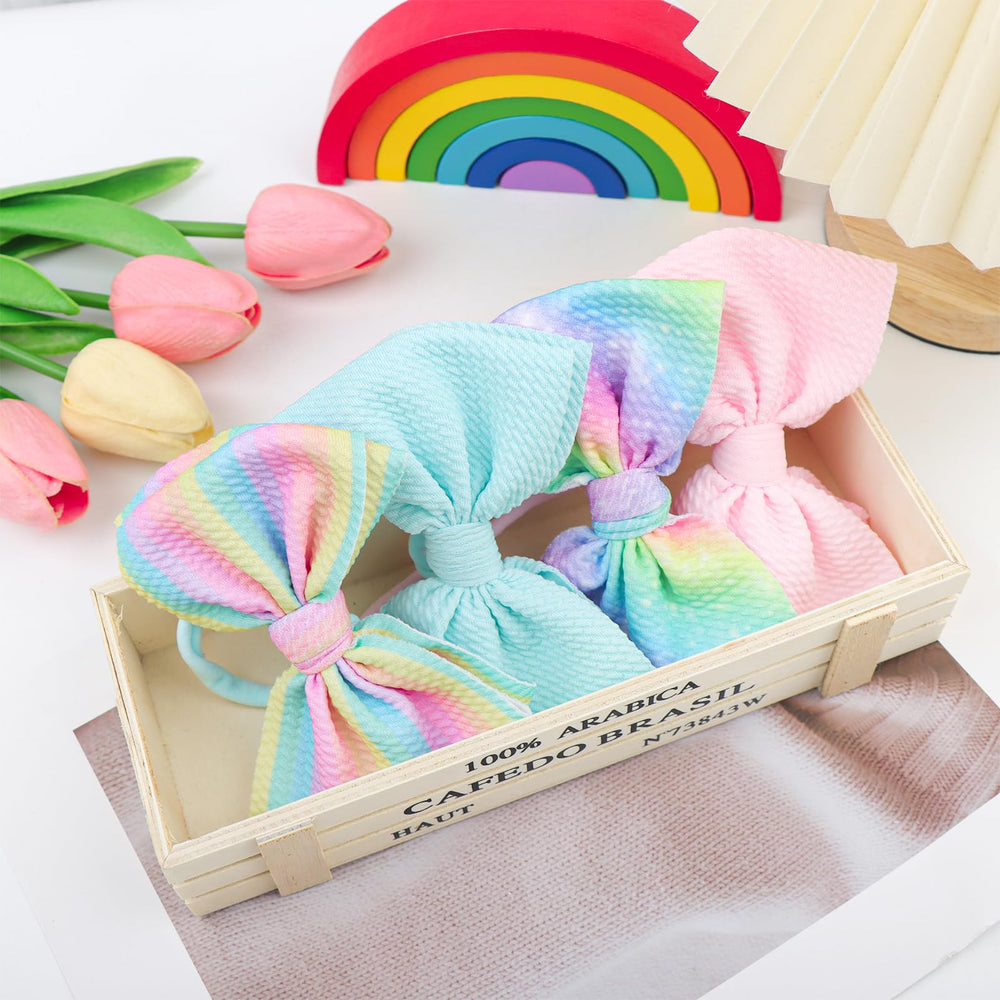 Lanmerry Rainbow bow ideal for birthday photos and portraits