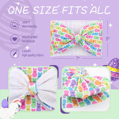 Lanmerry bunny bow paired with a holiday outfit for festive look.