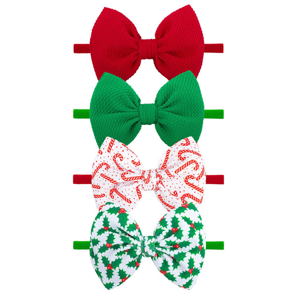 Lanmerry red candy cane headband for festive photos and holiday outfits