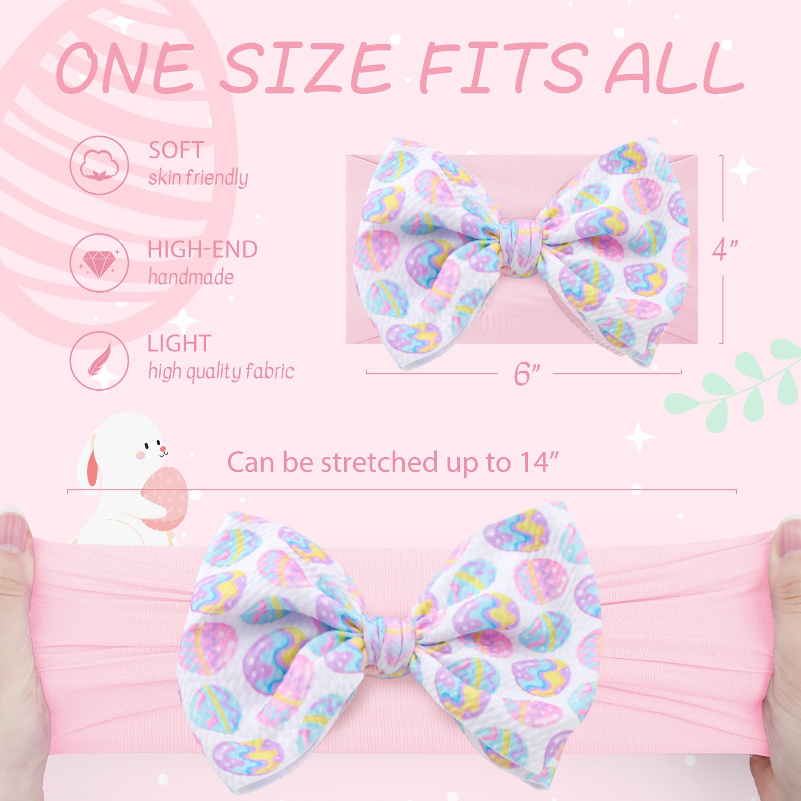 Lanmerry handmade baby bow, lightweight and comfortable.