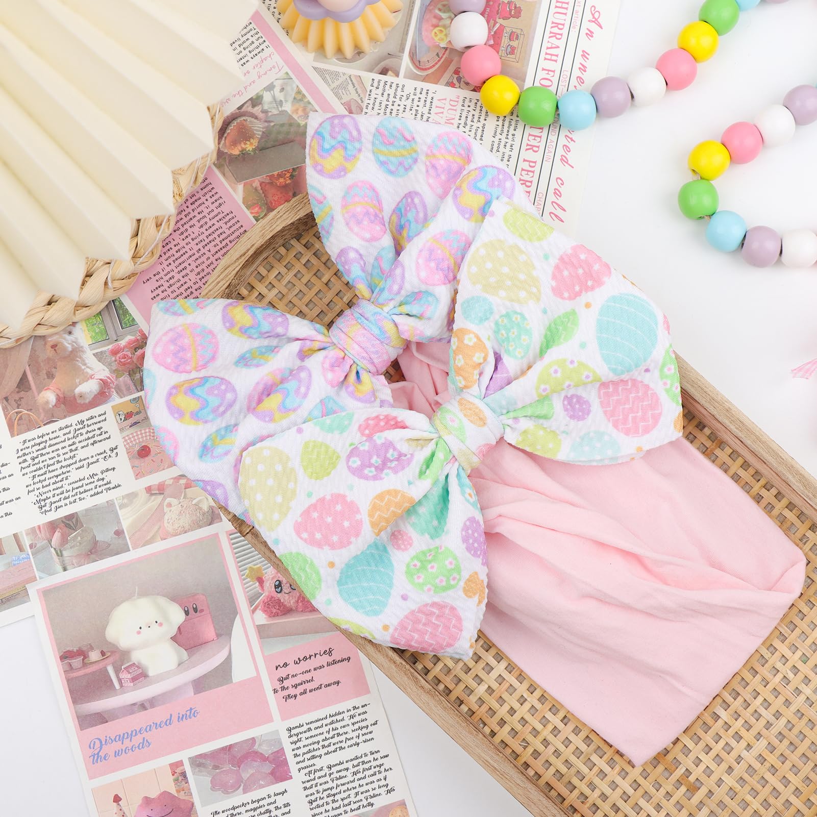 Lanmerry photo prop for baby girl Easter memories.