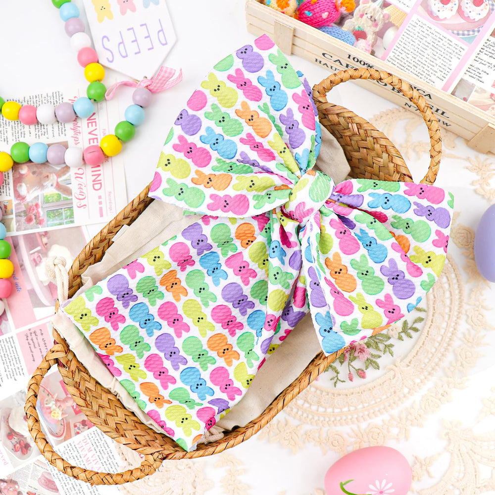 Lanmerry Easter photo prop bow adds a charming focal point.