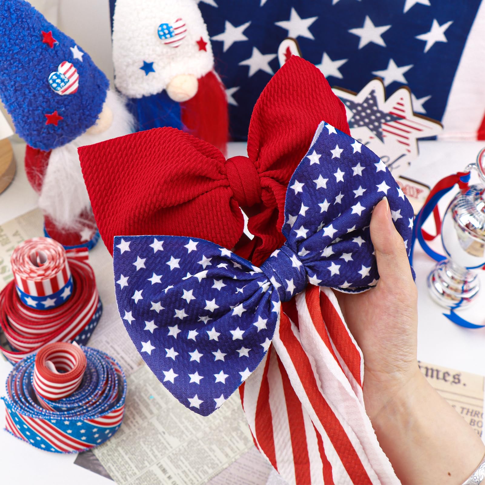 Lanmerry Independence Day baby accessory for photo sessions and bright outfits.