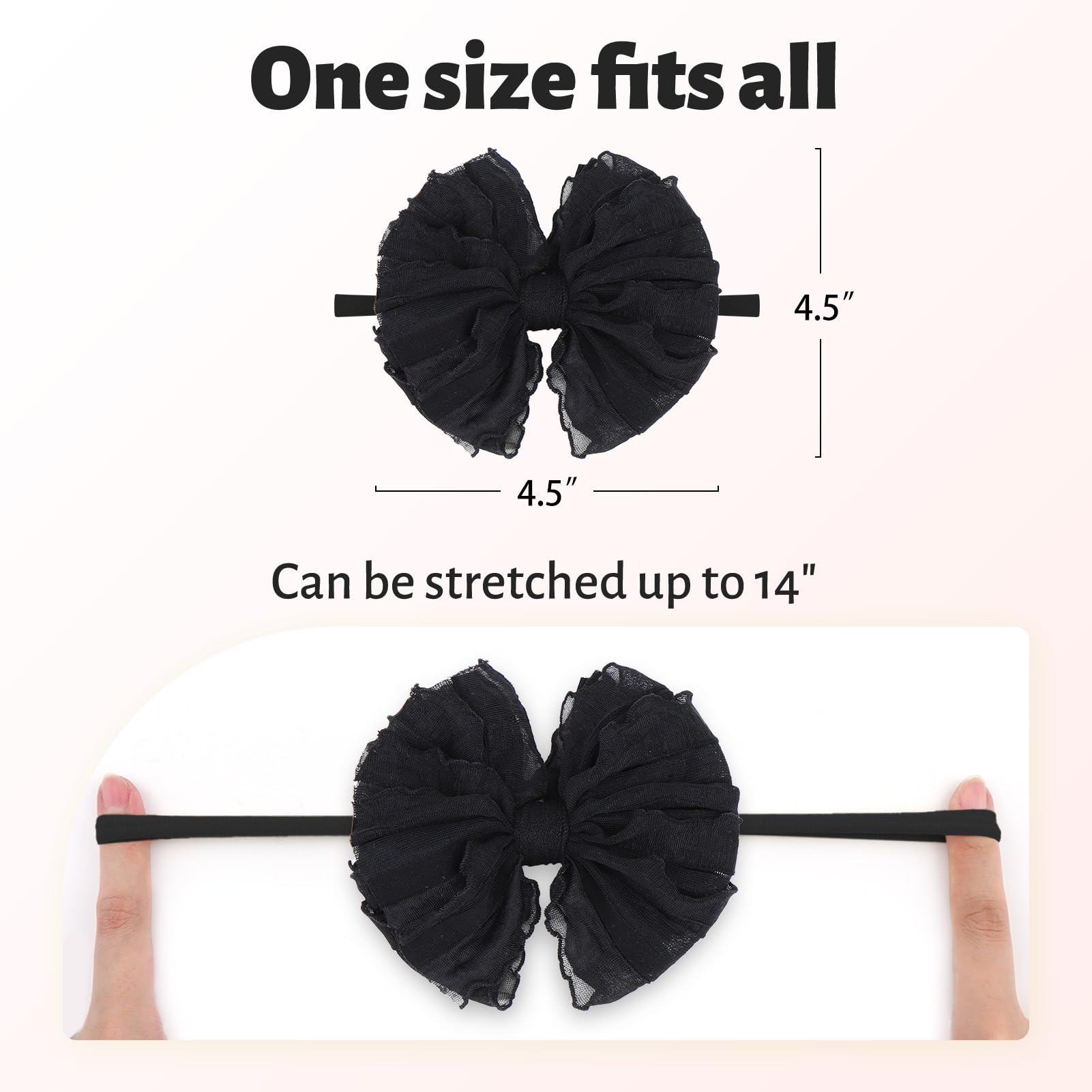Lanmerry lace-detail headbands—delicate texture enhances everyday outfits