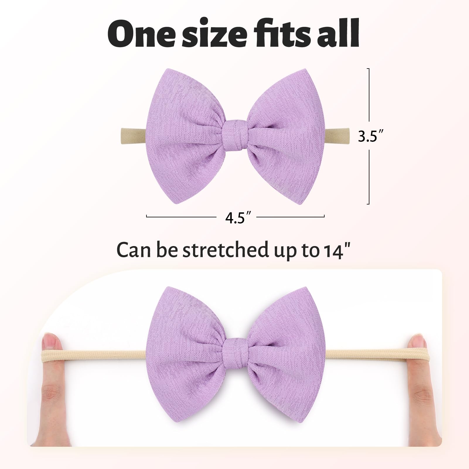 Lanmerry newborn hairband knot features colorfast, breathable fabric