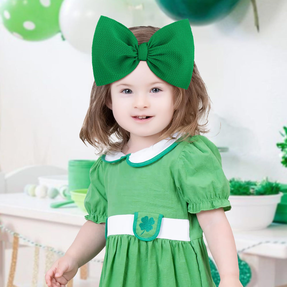 Lanmerry nylon hair accessory set, clover print, keeps hair tidy during playtime