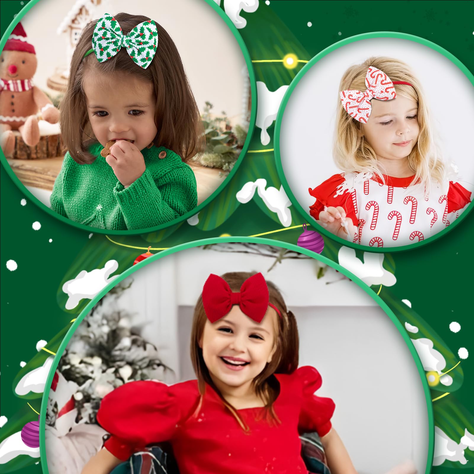 Lanmerry Christmas headbands suit family photos and celebrations