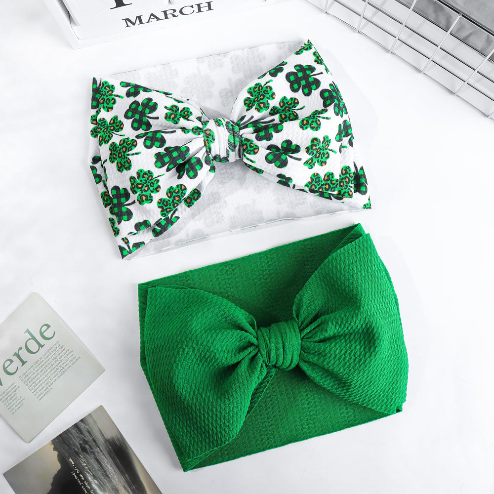 Lanmerry premium nylon hair band, clover motif, lightweight everyday wear